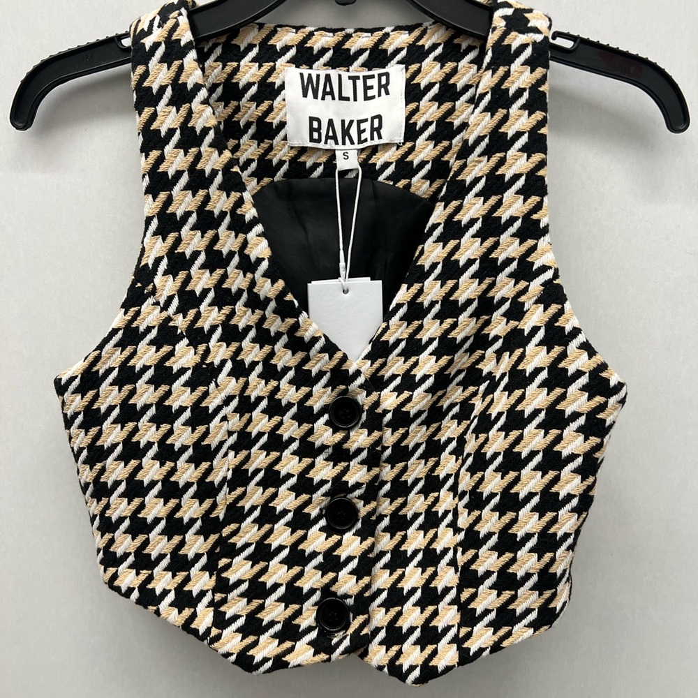 Walter Baker Houndstooth Vest